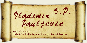 Vladimir Pauljević vizit kartica
